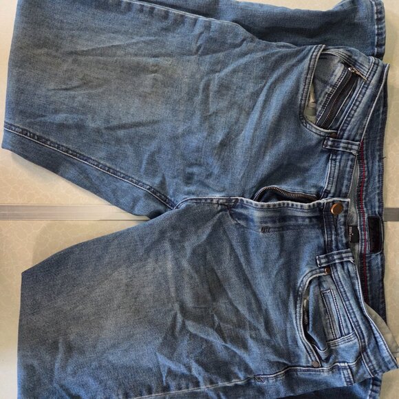 Steve's Jeans Mens 32x32 Blue Slim Fit Straight Light Wash Stretch Zipper Pocket - Picture 2 of 13